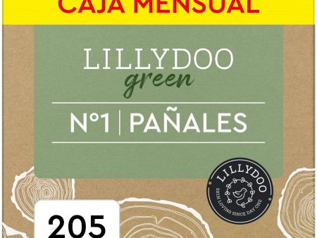 Pañales Ecológicos LILLYDOO Green Talla 1 (2-5 kg) - 205 Unidades Embalaje Deteriorado Cheap